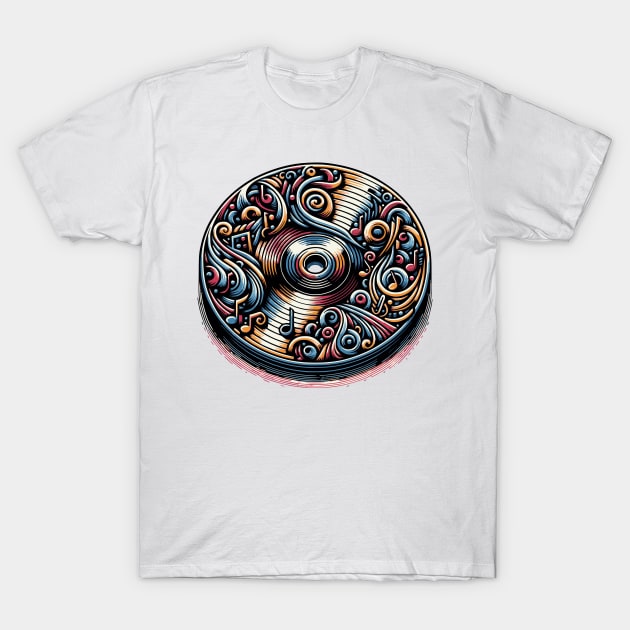 Compact Disc T-Shirt by JSnipe